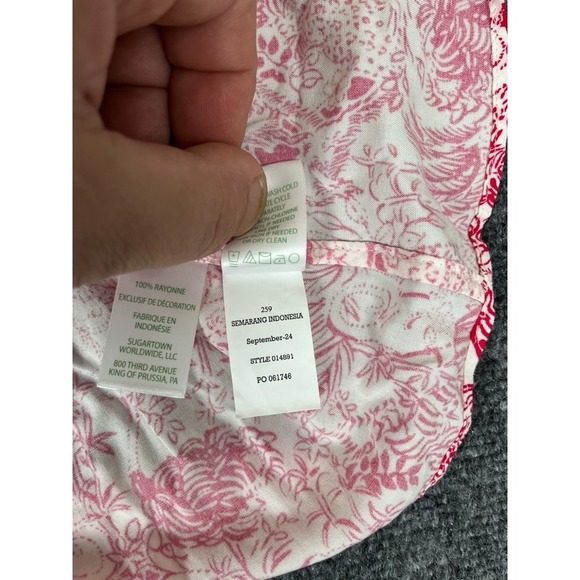 Lilly Pulitzer Raspberry Rouge Animal Magnetism Dress 3/4 Sleeve Rayon Size‎ 0 - Picture 5 of 10